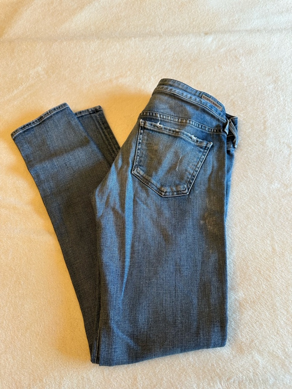Citizens of Humanity Dark Blue Denim Jeans - Interior Label Detail